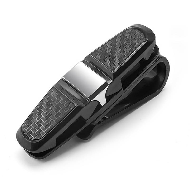 Ldafava Sonnenvisierbrille Clip Multifunktional rotatable schläfriges Design Doppelcliphalter für Autofahrer Plastikfaser -Kohlefaser Finish (Silber) von Ldafava