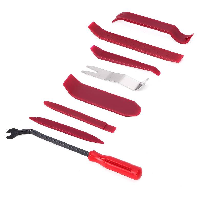 Ldafava Trimmentfernungswerkzeugset Professionelles Auto Interior Dashboard Pry Bar Kit für Automobiltafel Audio -Demontage Red 8pcs von Ldafava