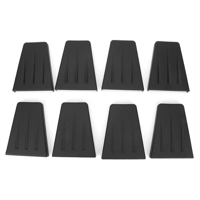 Ldafava Türscharnierabdeckung Zubehör Premium ABS Anti Rost Anti -orrosive einfache Installation dekorativer Beschützer für JK 4 Tür 2007 2016 Schwarz 8pcs von Ldafava