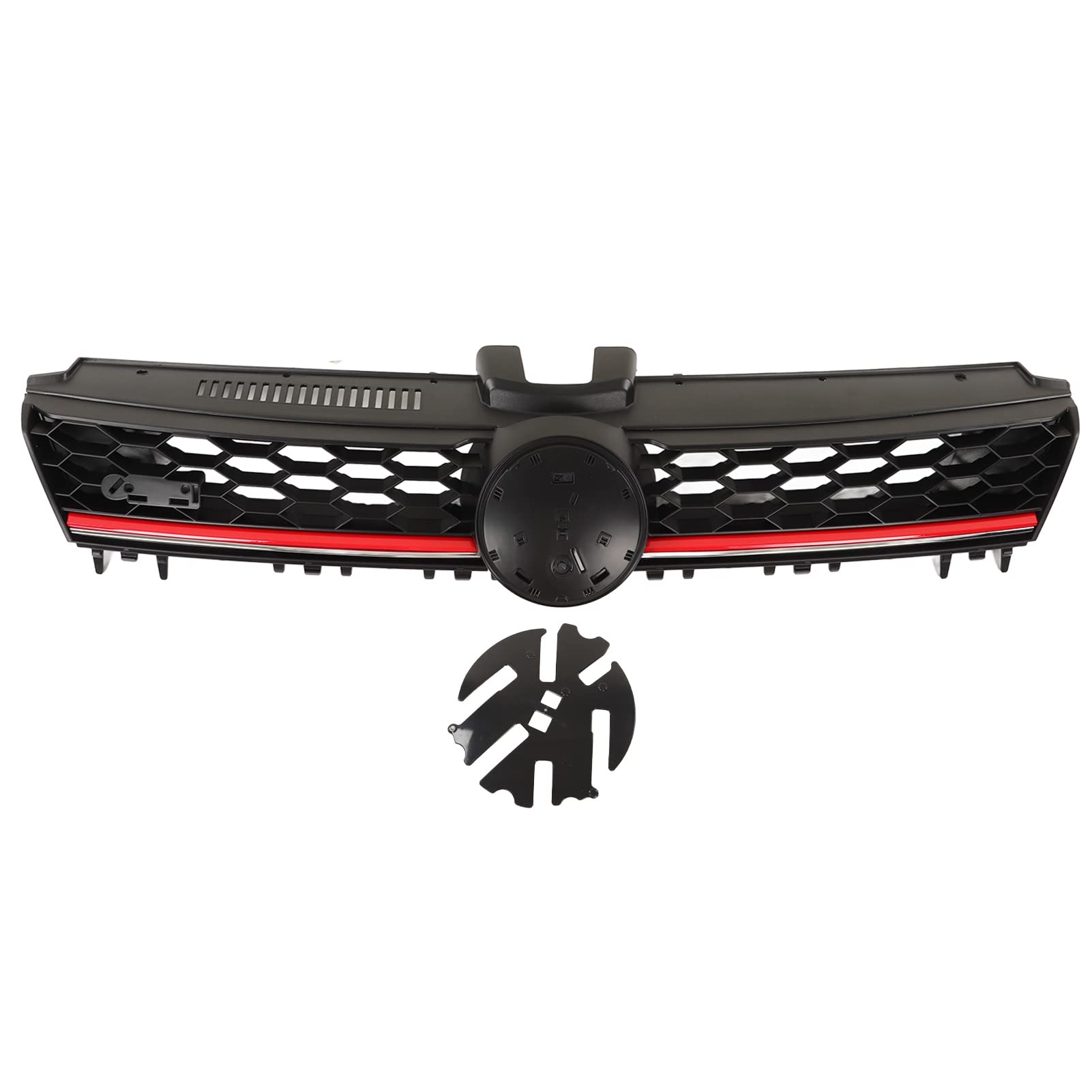 Ldafava Vorderer Mittelkühlergrill schwarzer Stoßfänger Obergrill verbessert die Aerodynamik verbessert das Fahrzeugauftritt für MK7 2012 bis 2017 ABS -Material Ldafava Vorderer Mittelkühlergrill schwarzer Stoßfänger Obergrill verbessert die Aerodynamik verbessert das Fahrzeugauftritt für MK7 2012 bis 2017 ABS -Material von Ldafava