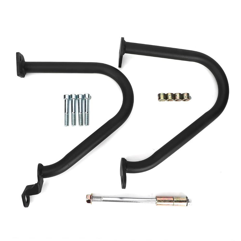 Motorradmotorschutzschutz -Protektor Stoßfänger hochwertiger Stahl Langable Crash Protection Safety Upgrade für Bonneville T900 T100 2009 bis 2017 Modelle Black Electroplate (Schwarz) von Ldafava