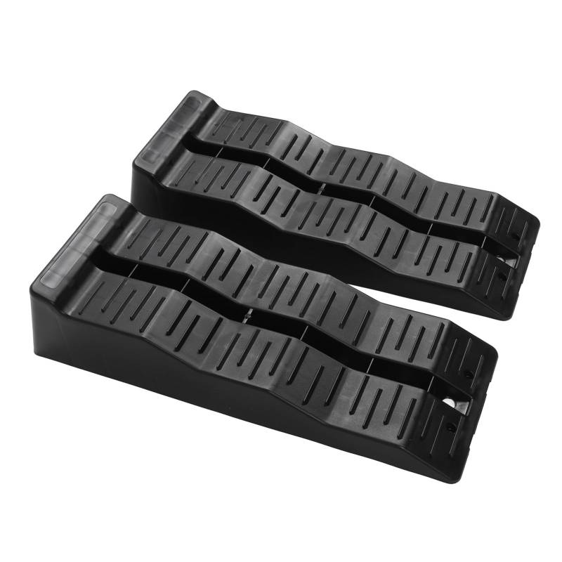 RV -Leveling Ramps Hochleistungswetter -HDPE 11000lbs Ladungskapazität Anti -Slip -Stabilisator -Levelblöcke für Fahrt angehende Anhänger und Lastwagen 565 x 190 x 130 mm 2pcs von Ldafava