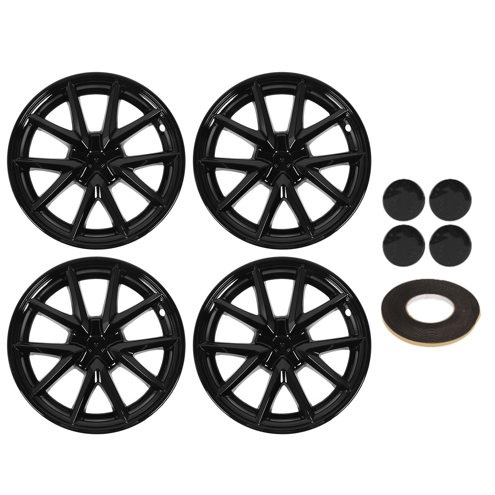 Rad Hub Cap Snap auf helles schwarzes glänzendes Design 18 -Zoll -Randabdeckung Ersatz für Modell 3 2017 bis 2024 Premium ABS -Material 4PCS -Set Rad Hub Cap Snap auf helles schwarzes glänzendes Design 18 -Zoll -Randabdeckung Ersatz für Modell 3 2017 bis 2024 Premium ABS -Material 4PCS -Set von Ldafava