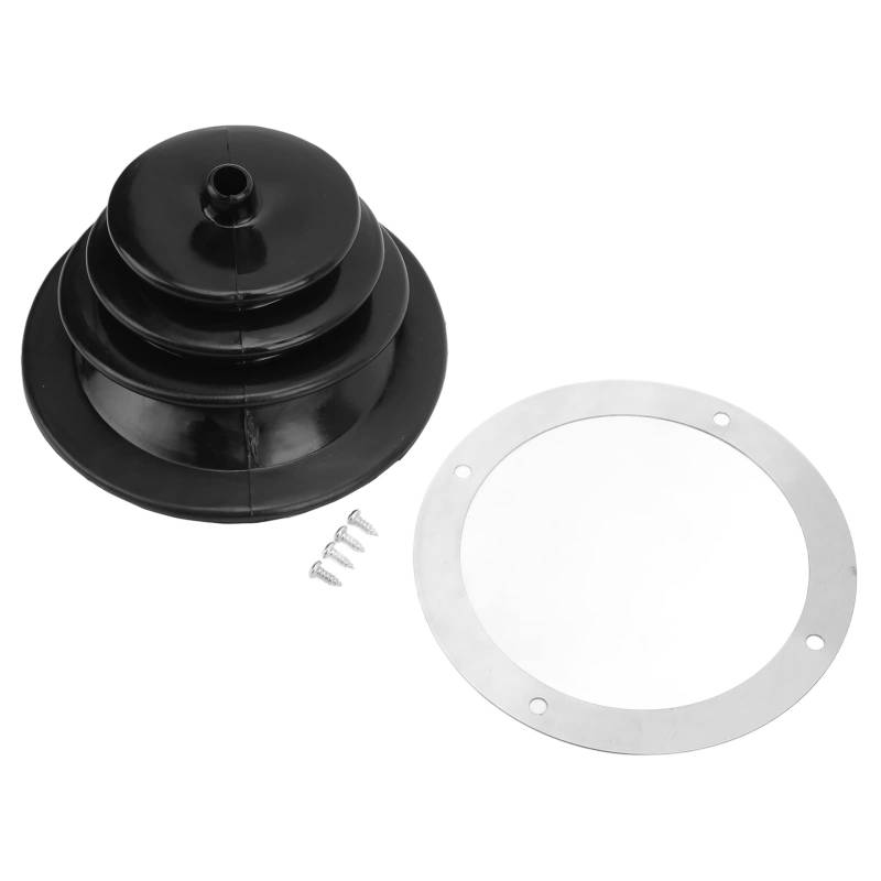 Schaltmanschetten-Abdeckung, Schaltmanschetten Universal, Schaltmanschette Runde Manschette, Schaltmanschetten-Handbremshebel-Manschetten-Platten-Set, Staubdichte Gummi-5,25-Zoll-Platte, Schalt-Staubs von Ldafava