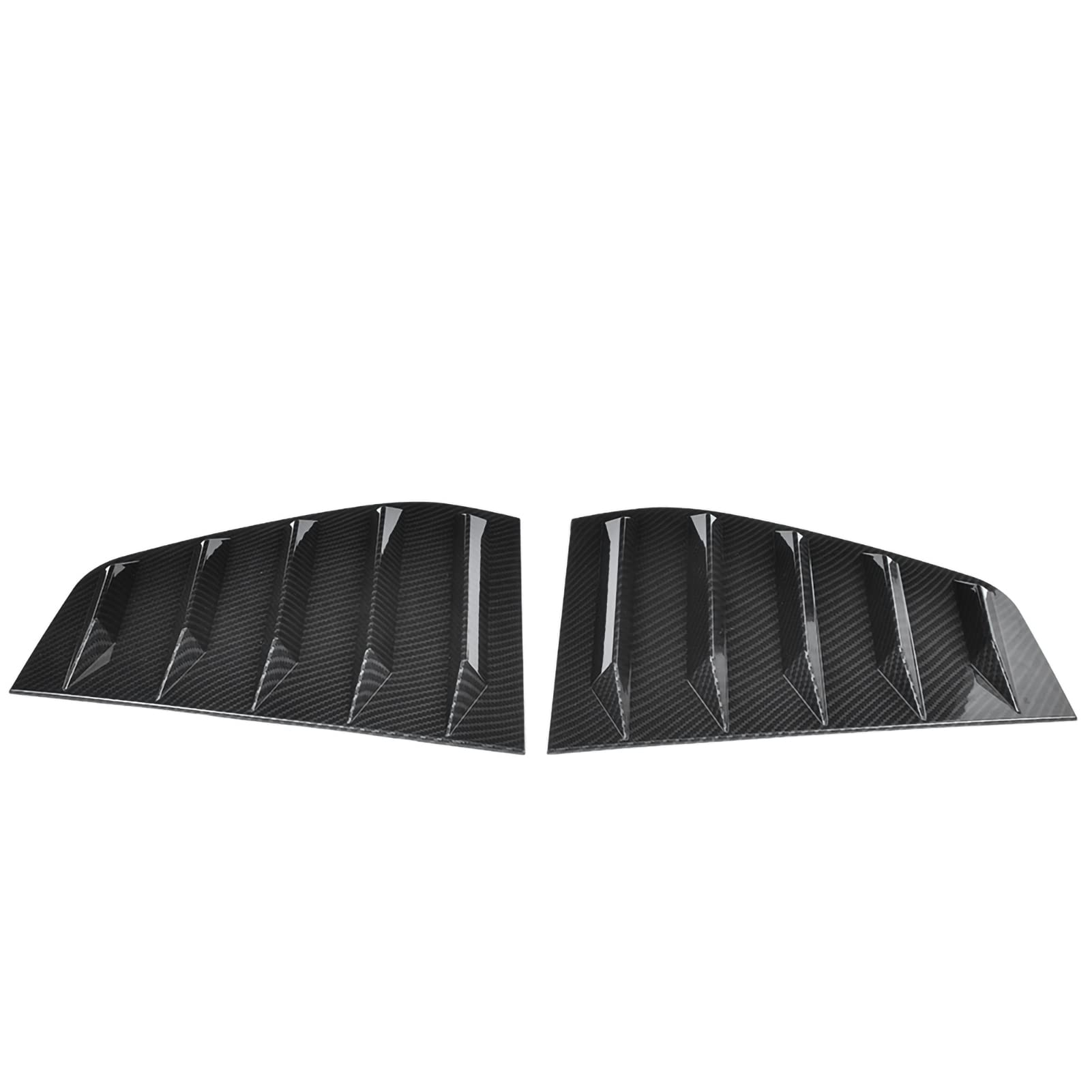 Seitenfensterlähler ausüben hochwertige ABS -Material Sporty Racing Look für R MK6 2009 2013 Glossy Black Matt Black Carbon Faser Stil Paar (Kohlefaserstil) von Ldafava