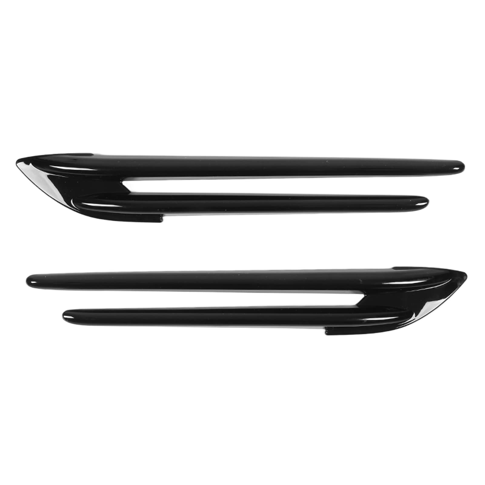 Seitenkotflügel -Flossen -Vent -Trimmfaser hoher Glanz -ABS -Materialersatz für 2017 2020 2pcs (Schwarz) von Ldafava