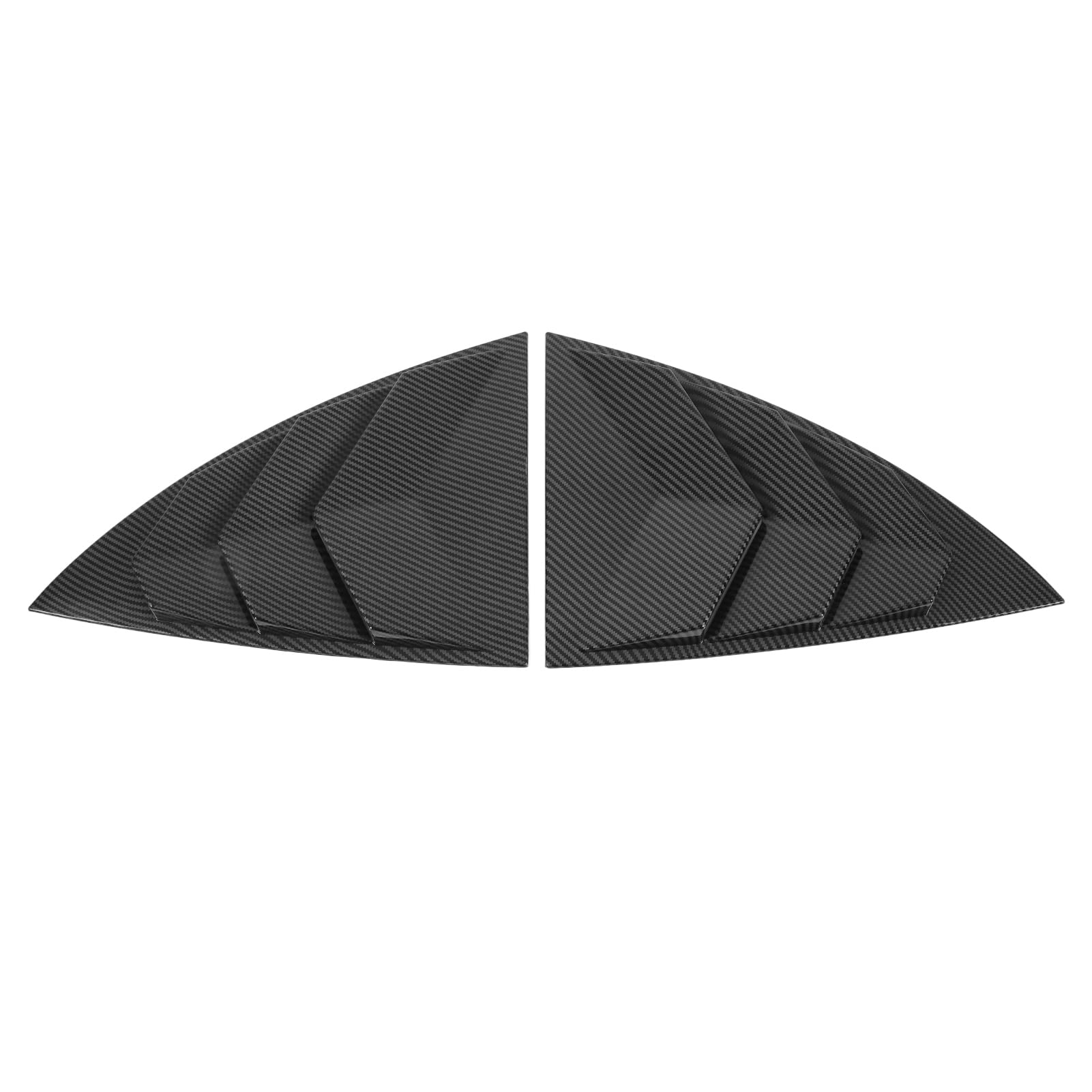 Seitenscheibenspoiler Glatte Oberflächendreieck Splitter Schattenabdeckung Ersatz für Modell Y 2021 bis 2023 Haltbares ABS -Material 2pcs (Kohlefasermuster) von Ldafava