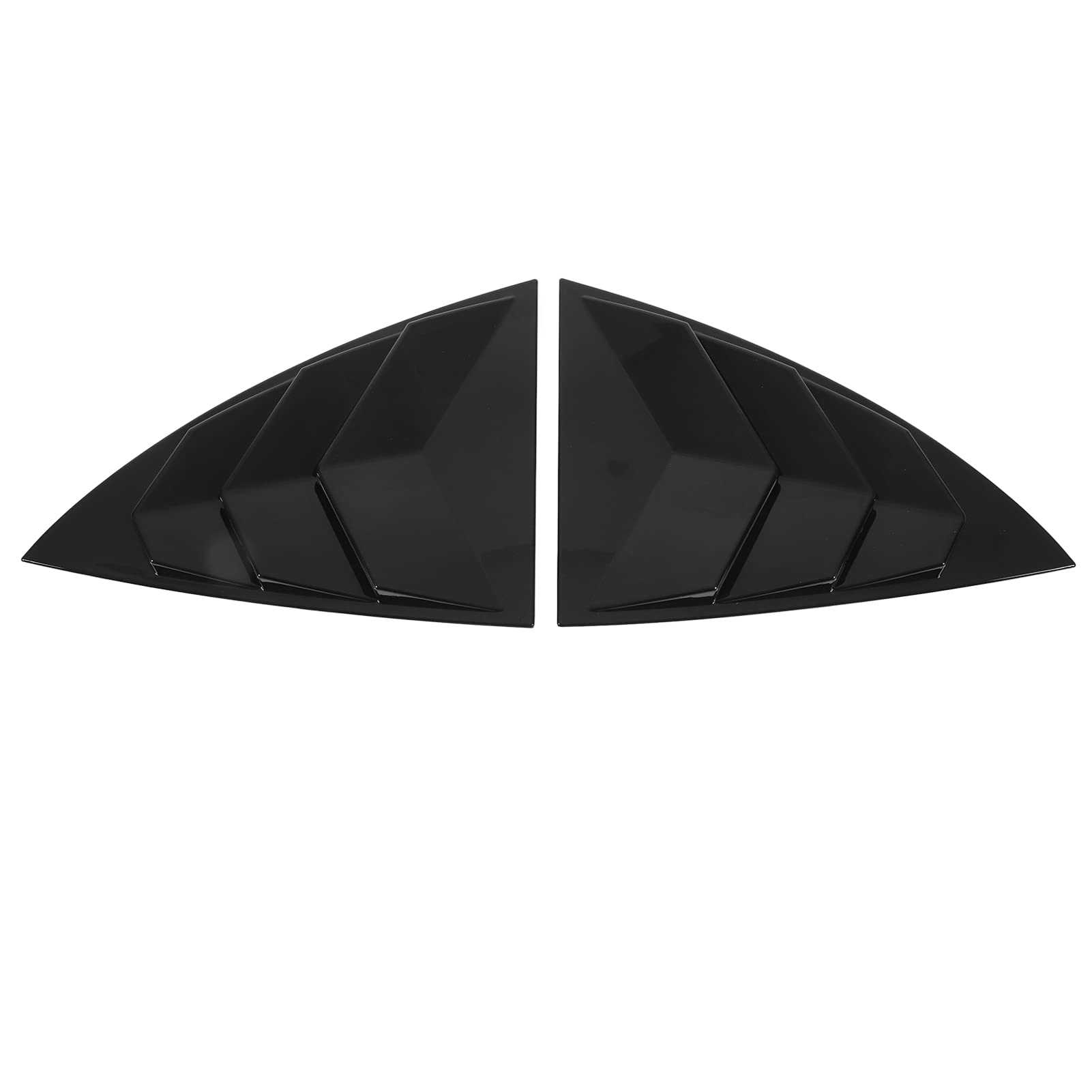 Seitenscheibenspoiler Glatte Oberflächendreieck Splitter Schattenabdeckung Ersatz für Modell Y 2021 bis 2023 Haltbares ABS -Material 2pcs (Lack schwarz) von Ldafava