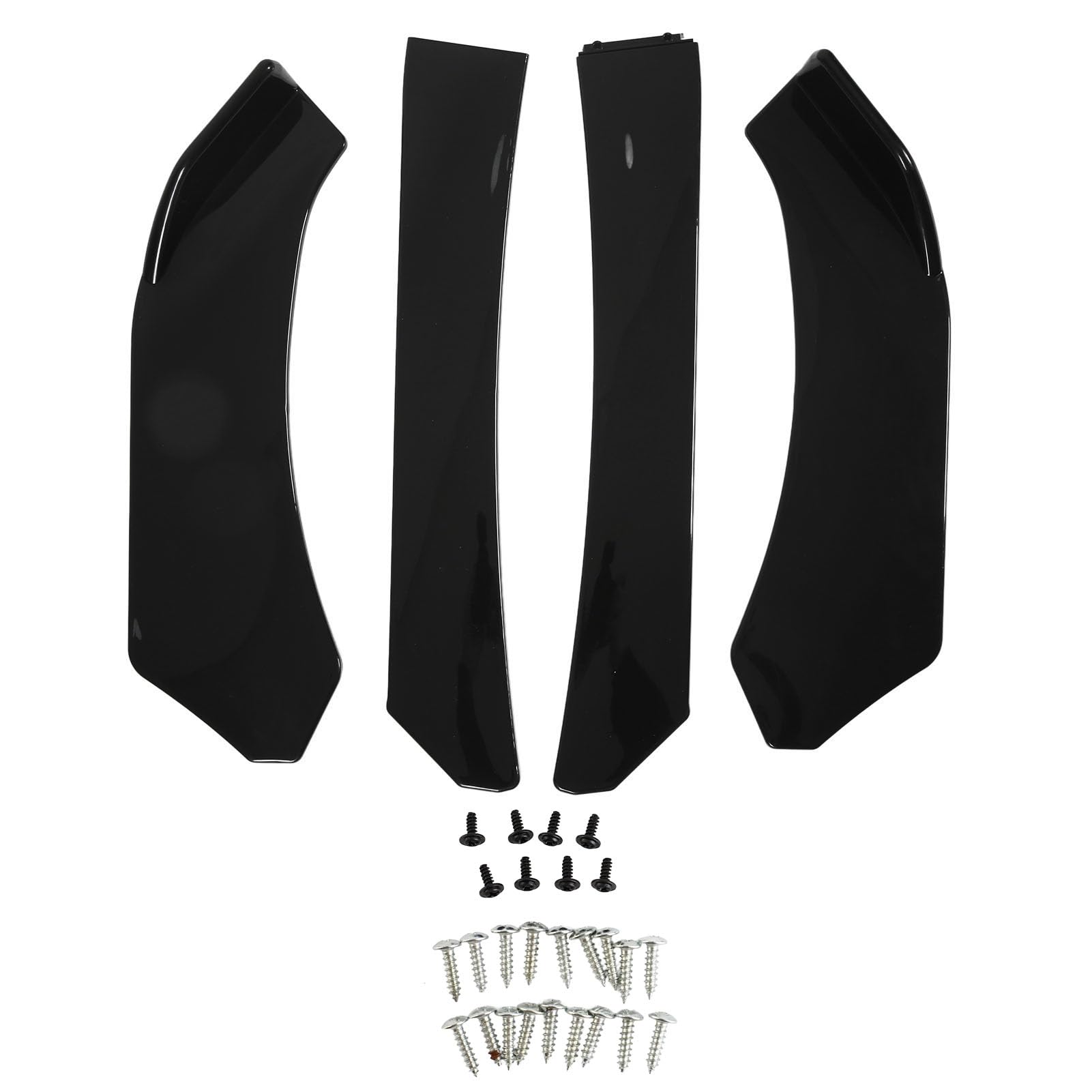 Universal Front Stoßfänger Kinnspoiler glänzend schwarzes ABS -Material 4pcs Set für die meisten Automobile Universal Front Stoßfänger Kinnspoiler glänzend schwarzes ABS -Material 4pcs Set für die meisten Automobile von Ldafava