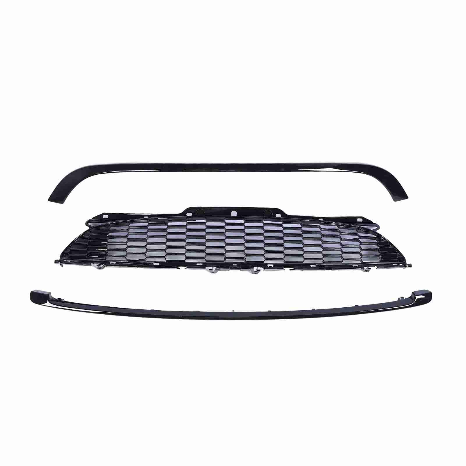 Vordere Stoßfänger Grill glänzend schwarzes ABS+PP Wärme -Dissipation Schutz Trim Kits für R55 R56 R57 R58 R59 S JCW Modelle Vordere Stoßfänger Grill glänzend schwarzes ABS+PP Wärme -Dissipation Schutz Trim Kits für R55 R56 R57 R58 R59 S JCW Modelle von Ldafava