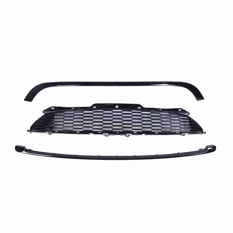 Vordere Stoßfänger Grill glänzend schwarzes ABS+PP Wärme -Dissipation Schutz Trim Kits für R55 R56 R57 R58 R59 S JCW Modelle von Ldafava