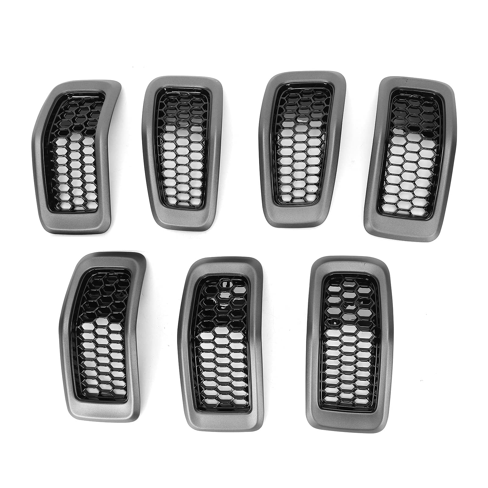 Vordere Stoßfänger Kühlerschaftsrahmenmodifikation Ersatz stilvolles dauerhaftes ABS -Material 7PCS Set Fit Cherokee 2014 2018 Vordere Stoßfänger Kühlerschaftsrahmenmodifikation Ersatz stilvolles dauerhaftes ABS -Material 7PCS Set Fit Cherokee 2014 2018 von Ldafava