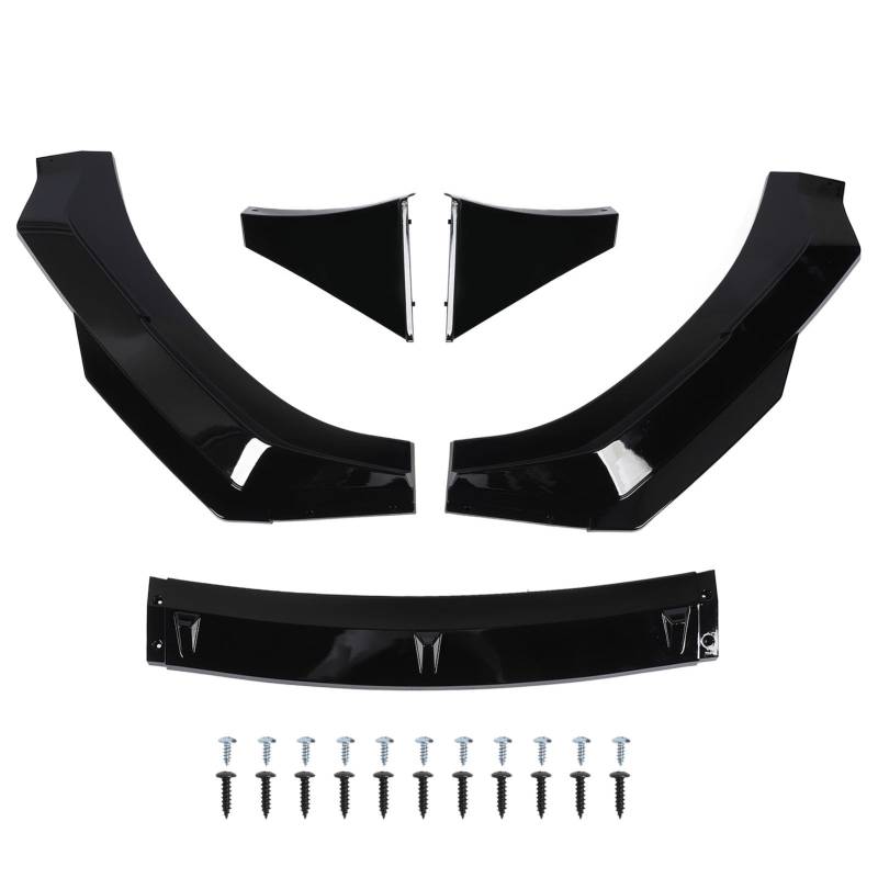 Vordere Stoßfänger Lippen Hochfest Abs Stoßfänger Lip Spoiler Body Kit Verbesserte Aerodynamik Schläsches schwarzes Design für Zn8 ZD8 2021 2024 Gloss Black 5pcs von Ldafava