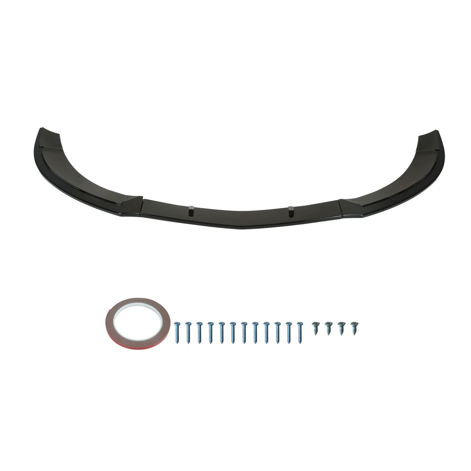 Vordere Stoßfänger Lippenwagen Front Diffusserspoiler Ersatz Premium Abs Kunststoff 3 Stcs Set für Cla Klasse C117 AMG LINE CLA45 2013 2015 (Helles Schwarz) von Ldafava