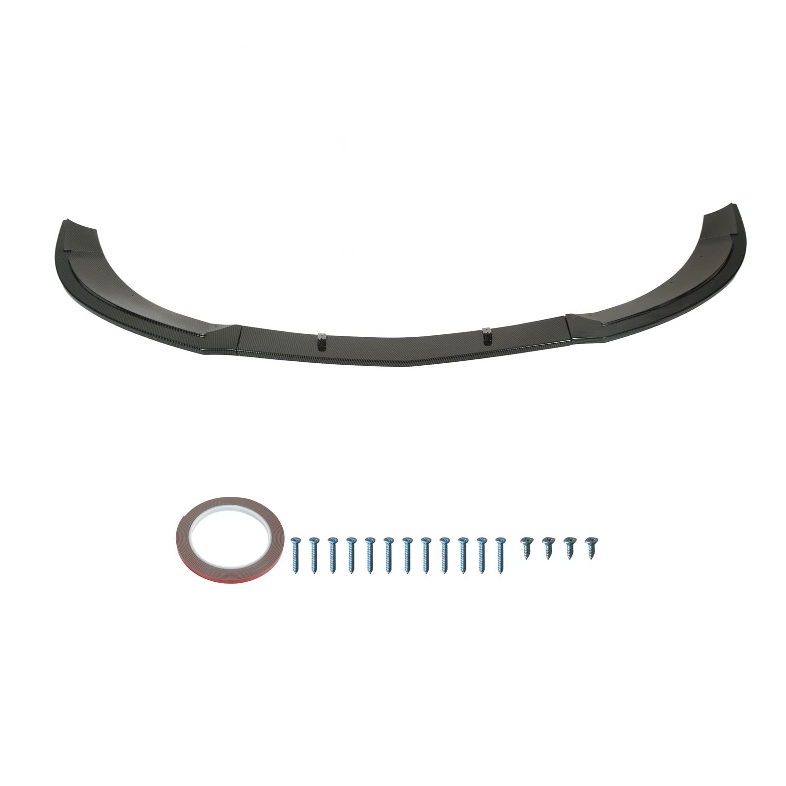 Vordere Stoßfänger Lippenwagen Front Diffusserspoiler Ersatz Premium Abs Kunststoff 3 Stcs Set für Cla Klasse C117 AMG LINE CLA45 2013 2015 (Kohlefaserstil) von Ldafava