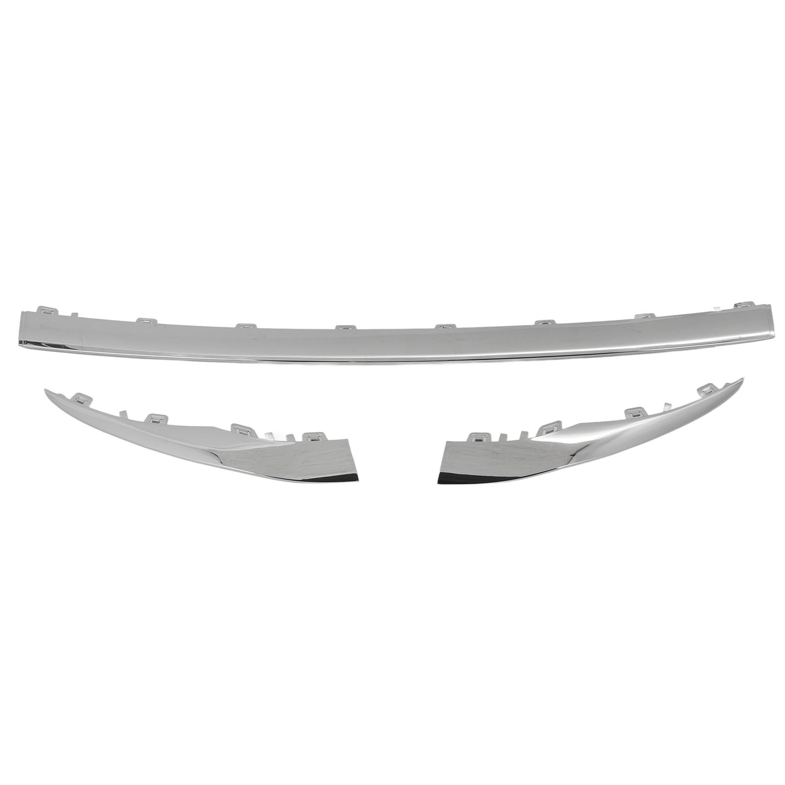 Vordere Stoßstange Niedriger Trim Chrom Stylish Protection Enhancer für C Klasse W205 S205 AMG LINE Facelift 2019 bis 2021 ABS Material 3PCS Kit Vordere Stoßstange Niedriger Trim Chrom Stylish Protection Enhancer für C Klasse W205 S205 AMG LINE Facelift 2019 bis 2021 ABS Material 3PCS Kit von Ldafava