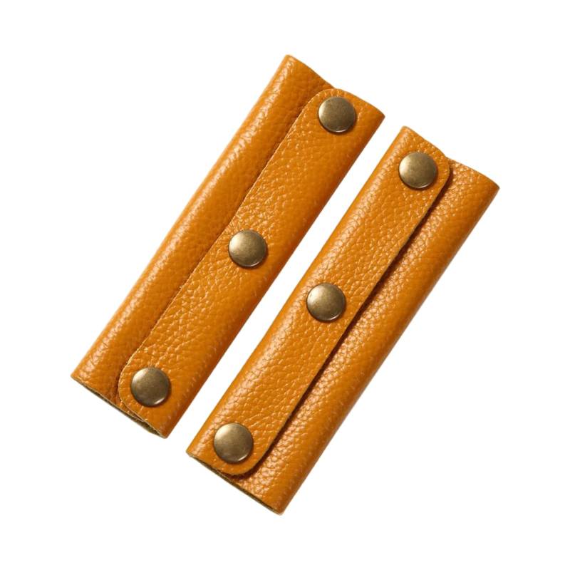 2 Stück Ledergriffwickel für Handtaschen, Eimer, Taschen, Gepäckgriffe mit Schnalle, Koffer, Tasche, Griffabdeckungen von Ldbuejiaja