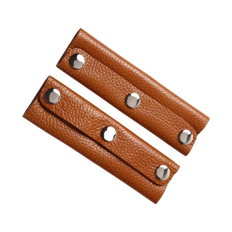 2 Stück Ledergriffwickel für Handtaschen, Eimer, Taschen, Gepäckgriffe mit Schnalle, Koffer, Tasche, Griffabdeckungen von Ldbuejiaja
