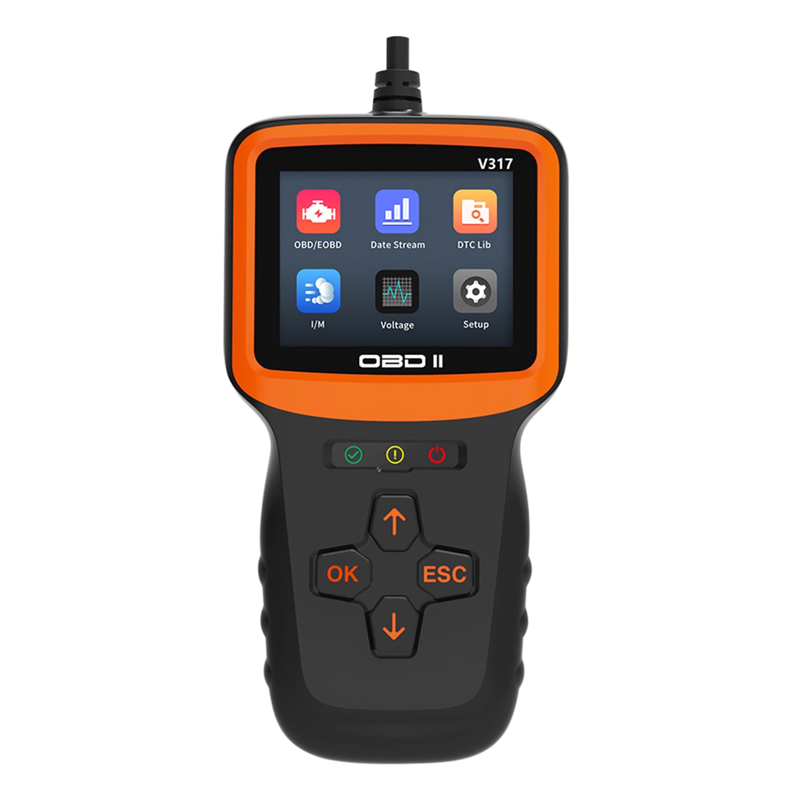 OBDII EOBD Diagnosegerät Echtzeit Motorfehlerdiagnose Codeleser mit I/M Readiness Scanner Fehlerdetektor OBDII EOBD Diagnosegerät Echtzeit Motorfehlerdiagnose Codeleser mit I/M Readiness Scanner Fehlerdetektor von Ldbuejiaja