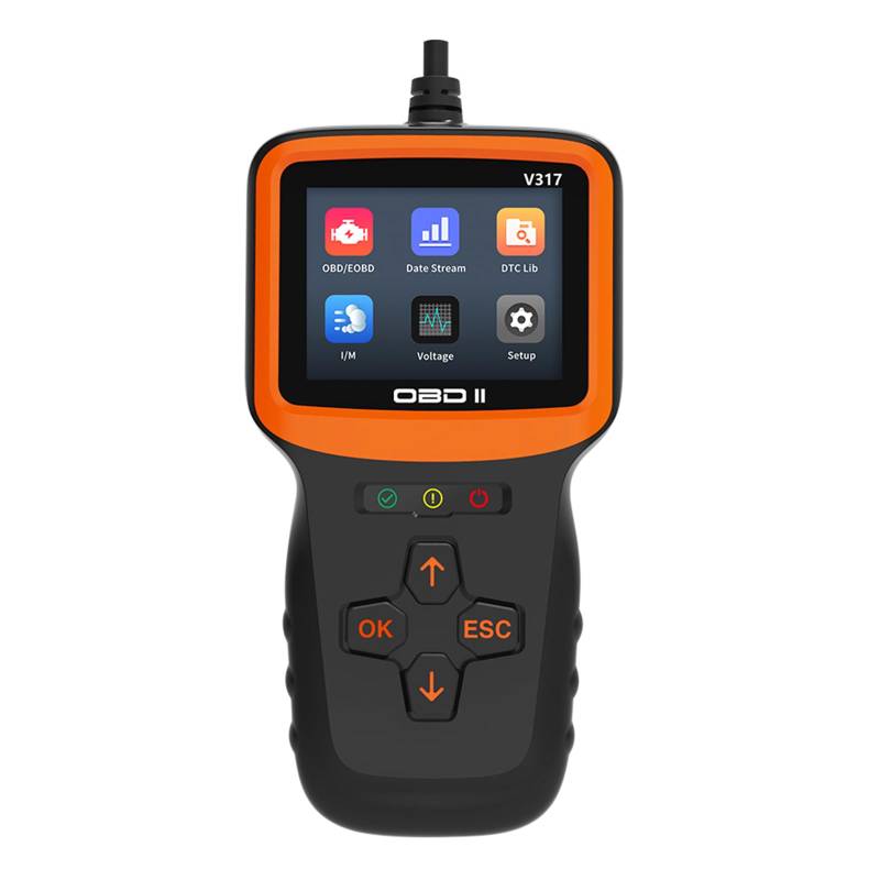 OBDII EOBD Diagnosegerät Echtzeit Motorfehlerdiagnose Codeleser mit I/M Readiness Scanner Fehlerdetektor von Ldbuejiaja