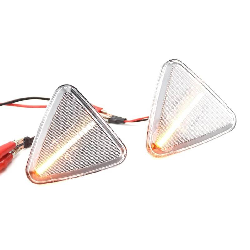 Autos Rückspiegel Blinker für Mitsubishi Colt CZC 2006-2012 Auto Seite Flügel Rückspiegel Lampe blinker Licht Anzeige Blitzlicht,A-Blanc cristal von LeLeD