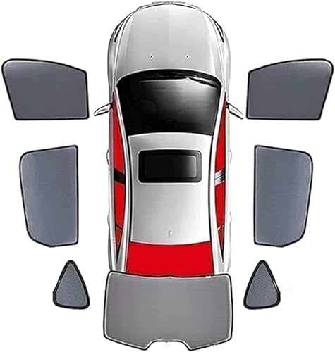 Auto-Seitenfenster-Sonnenschutz für Audi A3 Sportback 8PA 2004 2005 2006 2007 2008-2013, Auto-Sonnenblende UV-Schutz Wärmeisoliert Schutz der Privatsphäre Zubehör,7pcs von LeaHY