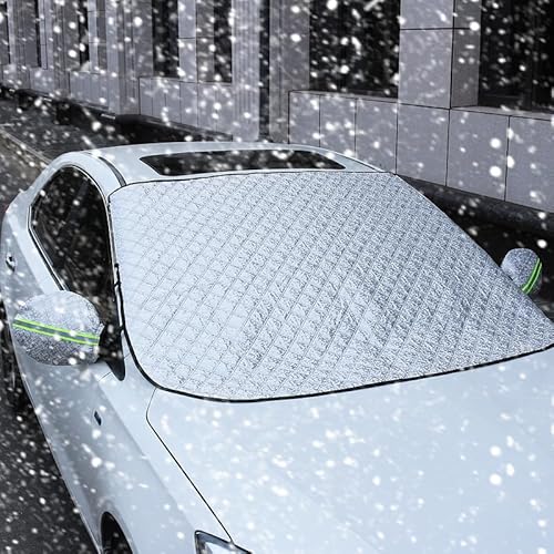 Frontscheibe Abdeckung Sonnenschutz Auto für Suzuki SX4 I Hatchback 2009 2010-2014, Frostschutz Autoabdeckung Windschutzscheibe Gegen Sonne, Frost, Schnee, EIS,B Elastic Style von LeaHY