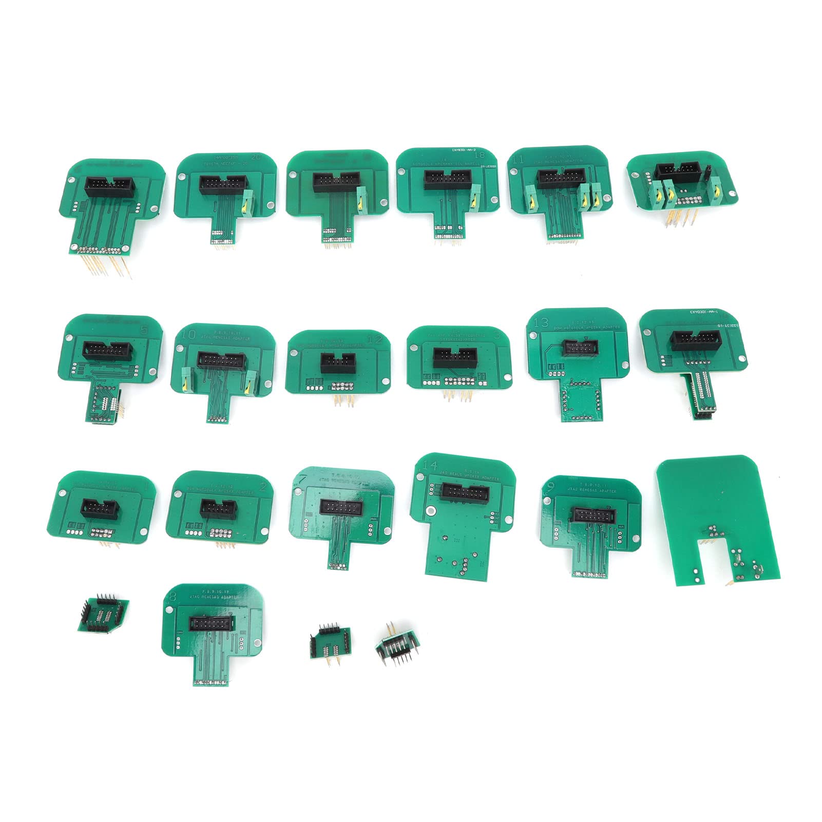 22pcs BDM-Adapter LED-BDM-Rahmensatz BDM Sondenadapter Professionelles Chip-Tuning-Werkzeug Zubehör Kit Autoadapter Autodiagnostik von Leapiture