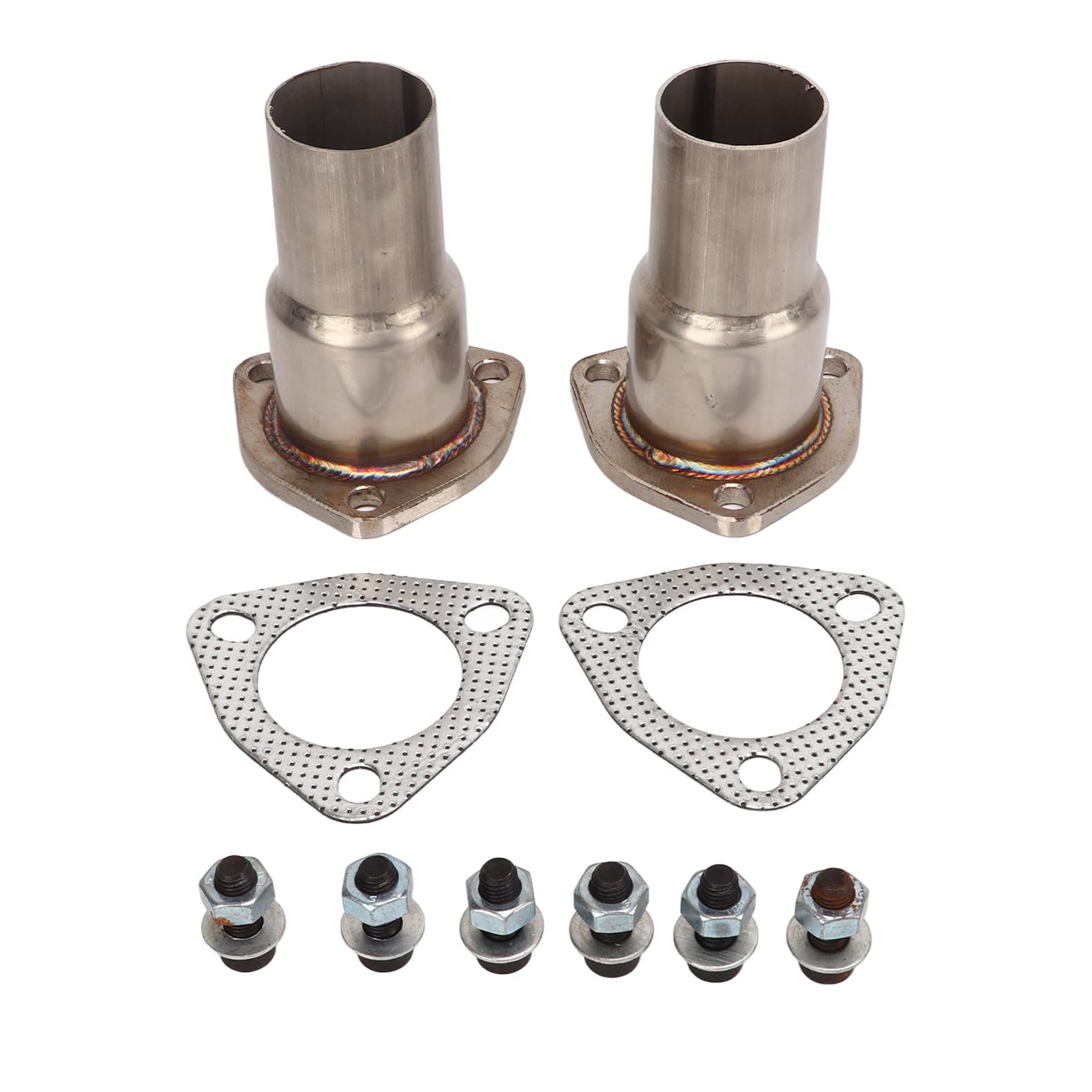 Durchmesser ca. 2 1/2 bis 2 Zoll 3-Schrauben-Auspuff-Reduzierer, Header-Reduzierer-Kollektor-Auspuffrohr-Adapter-Flansch-Reduzierer-Kit Auspuffanlagen-Zubehör Stahl Für Automobile Durchmesser ca. 2 1/2 bis 2 Zoll 3-Schrauben-Auspuff-Reduzierer, Header-Reduzierer-Kollektor-Auspuffrohr-Adapter-Flansch-Reduzierer-Kit Auspuffanlagen-Zubehör Stahl Für Automobile von Leapiture