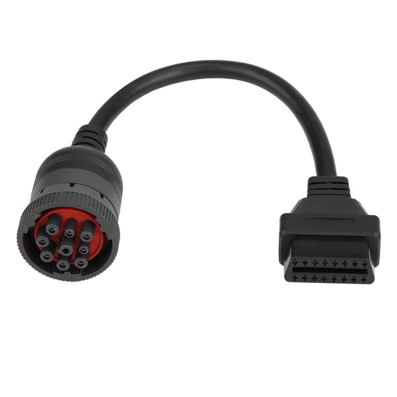 Leapiture LKW Diagnose Adapter Diagnose-Schnittstelle Diagnosestecker Weiblicher 16-Pin OBD2 9 Pin Kabel LKW Diagnosewerkzeug für LKW von Leapiture