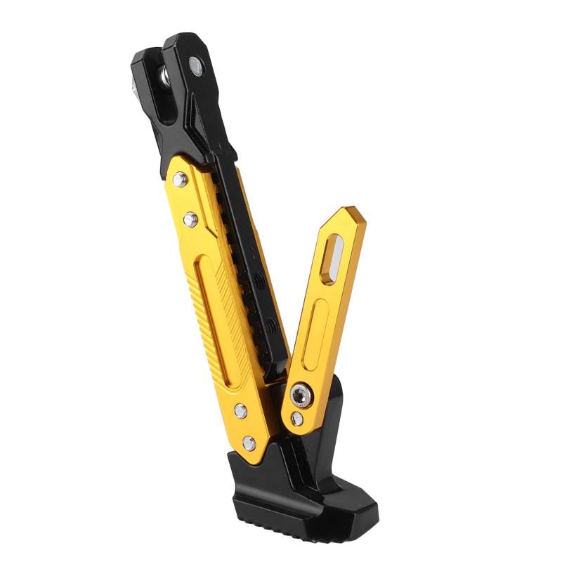 Motorrad-Ständer, verstellbarer Motorrad-Ständer, CNC-Aluminiumlegierung, Seitenständer, Beinstütze, Motorradteile, Universal von Leapiture