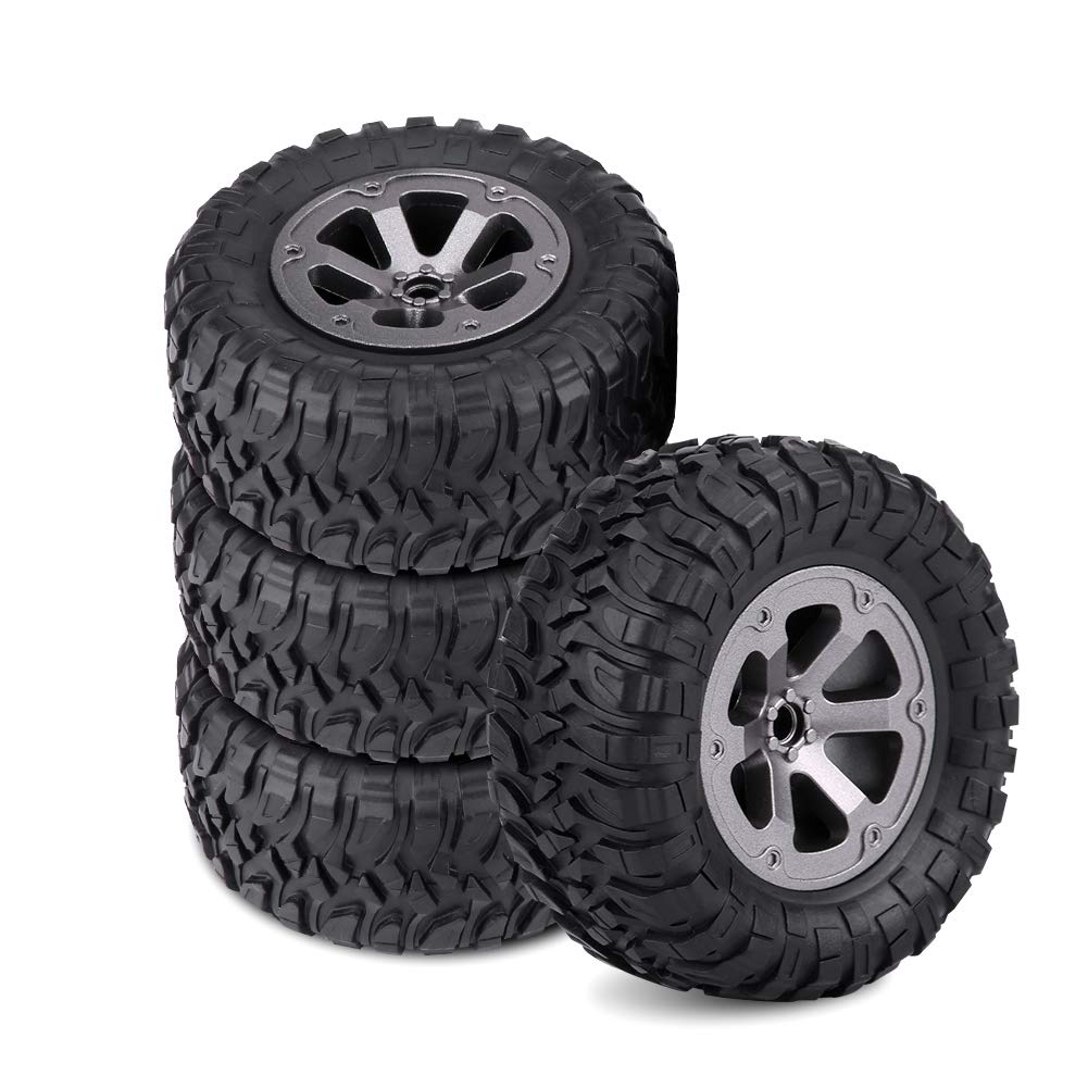 Stück 1:16 RC Car Crawler Reifen, Crawler Räder Gummireifen High Grip RC Car Reifen RC Militaty Autoteil für RC Car Enthusiasten Stück 1:16 RC Car Crawler Reifen, Crawler Räder Gummireifen High Grip RC Car Reifen RC Militaty Autoteil für RC Car Enthusiasten von Leapiture