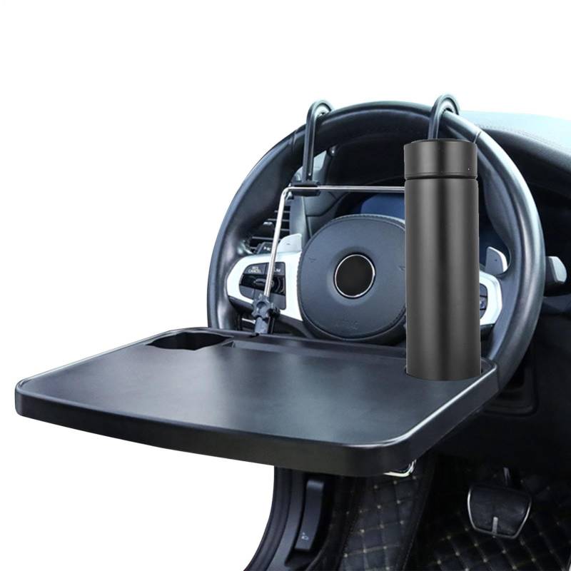Autoablage - Rücksitz Kopfstützenablage Mit Haken, Auto Schreibtisch Autositz Reise | Multifunktions Faltbare Laptop Tablett Tisch Auto Essen Tabletts Für Erwachsene Fahrer Auto Schreibtisch von LearnLyrics