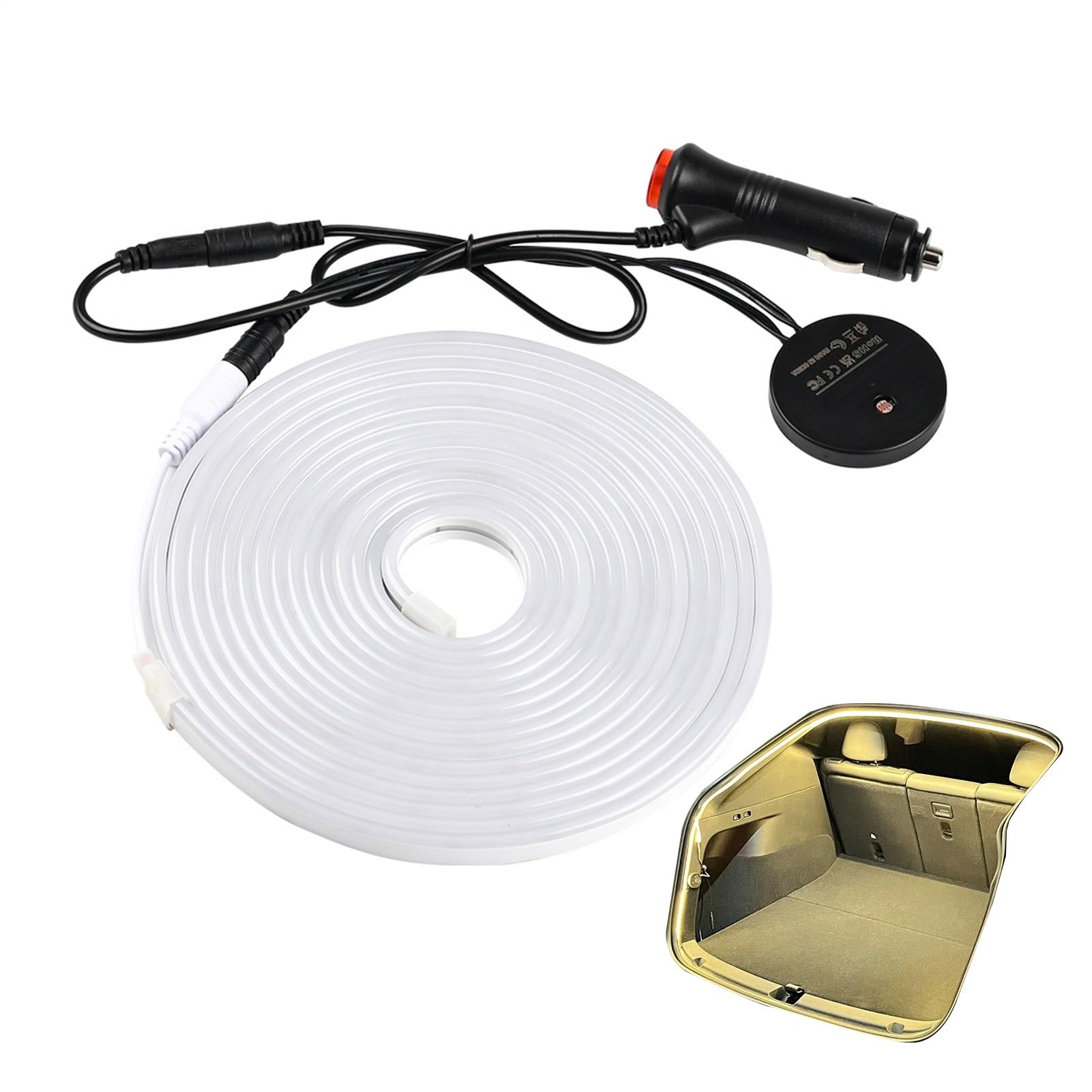 LED -Kofferraumlampe für Auto - helles Ladungsbeleuchtung, universelle Innenstreifenleuchte | Ultra-Bright-Design, einfache Installation, energieeffizienter LED-Balken für -Limousinen, Fließheck, N von LearnLyrics
