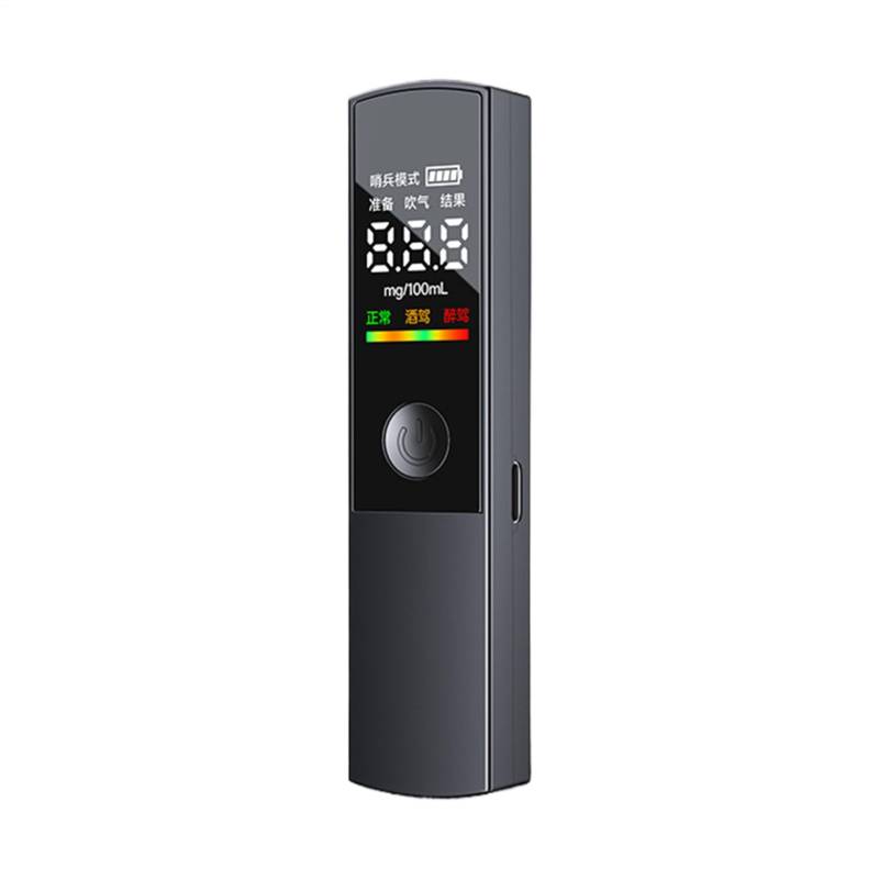 LearnLyrics Alkoholtestgerät Für Autos - Alkoholtester Mit Atemanalyse | Smartes Sicherheitsanalyse-Zubehör Zur Alkoholkontrolle Im Straßenverkehr Und Für Zuhause von LearnLyrics