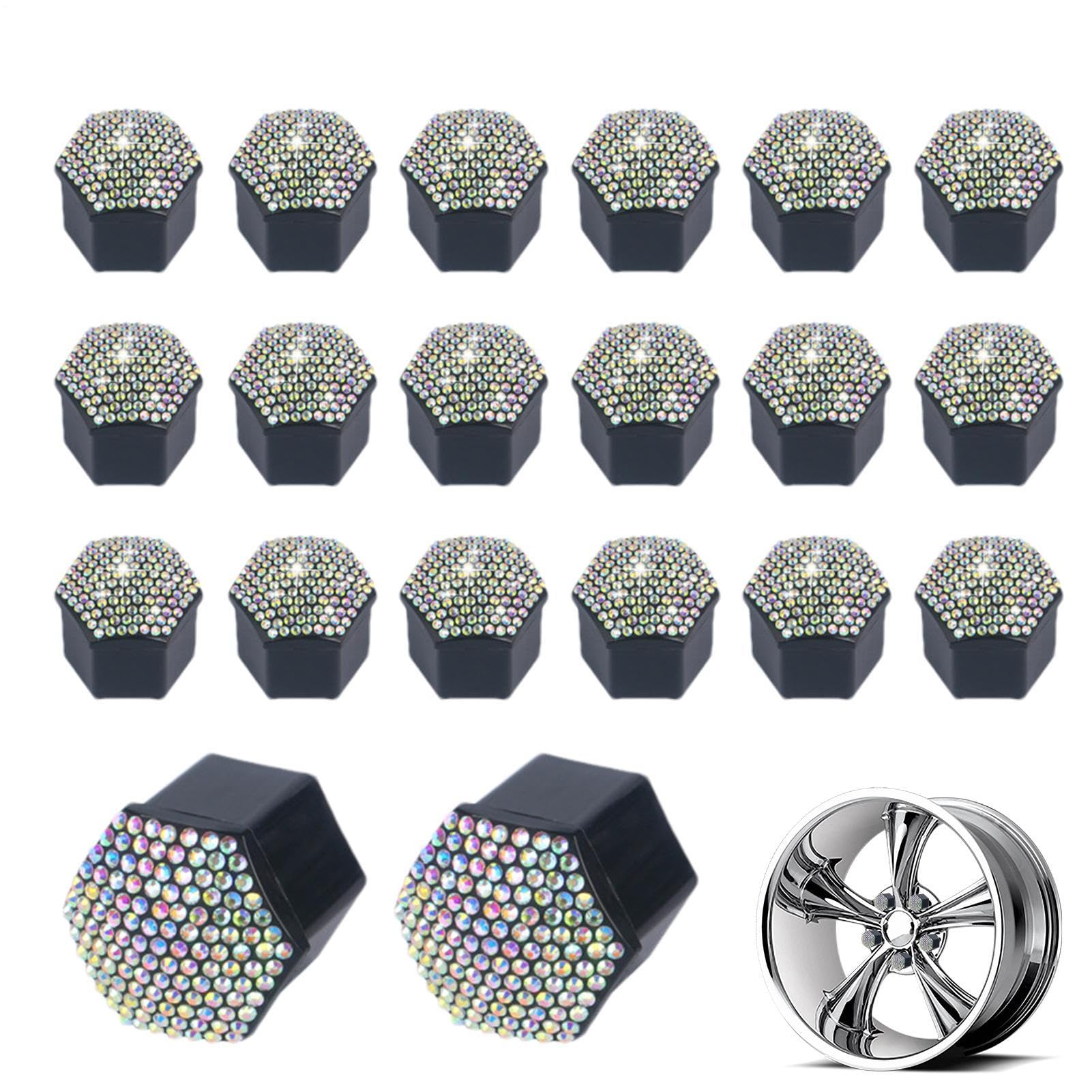 Radschraubenabdeckungen, glitzernde Abdeckungen für Schrauben – 20 Stück, dekorativer Schutz gegen Kratzer, abnehmbar, für Fahrzeuge mit Staubbeständigkeit Radschraubenabdeckungen, glitzernde Abdeckungen für Schrauben – 20 Stück, dekorativer Schutz gegen Kratzer, abnehmbar, für Fahrzeuge mit Staubbeständigkeit von LearnLyrics