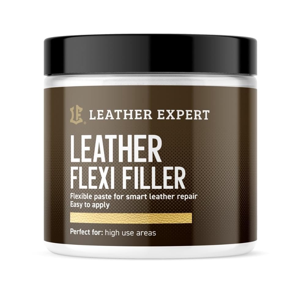 Flüssigleder für Lederreparatur 250 ml - Leder Reparatur Füller Gel für Handwerker - Leder Risse Reparieren für Sofa, Schuhe, Autositz – Flexibel Leather Filler - Ohne Schleifen von Leather Expert