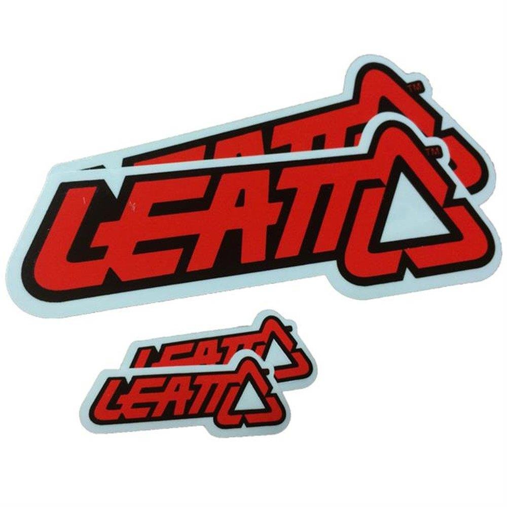 LEATT Sticker - Set - rot-schwarz - 4er Pack von Leatt