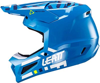 Leatt 2.5 S24 Cyan, Crosshelm - Blau/Weiß - XL von Leatt