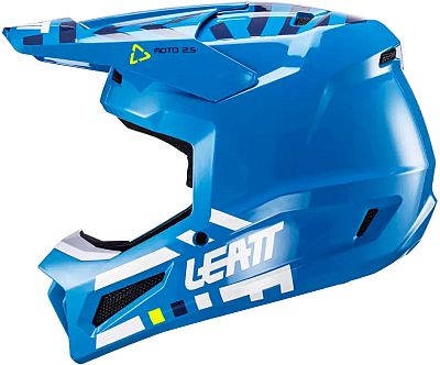 Leatt 2.5 Cyan, Motocrosshelm - Blau/Weiß - XXL von Leatt
