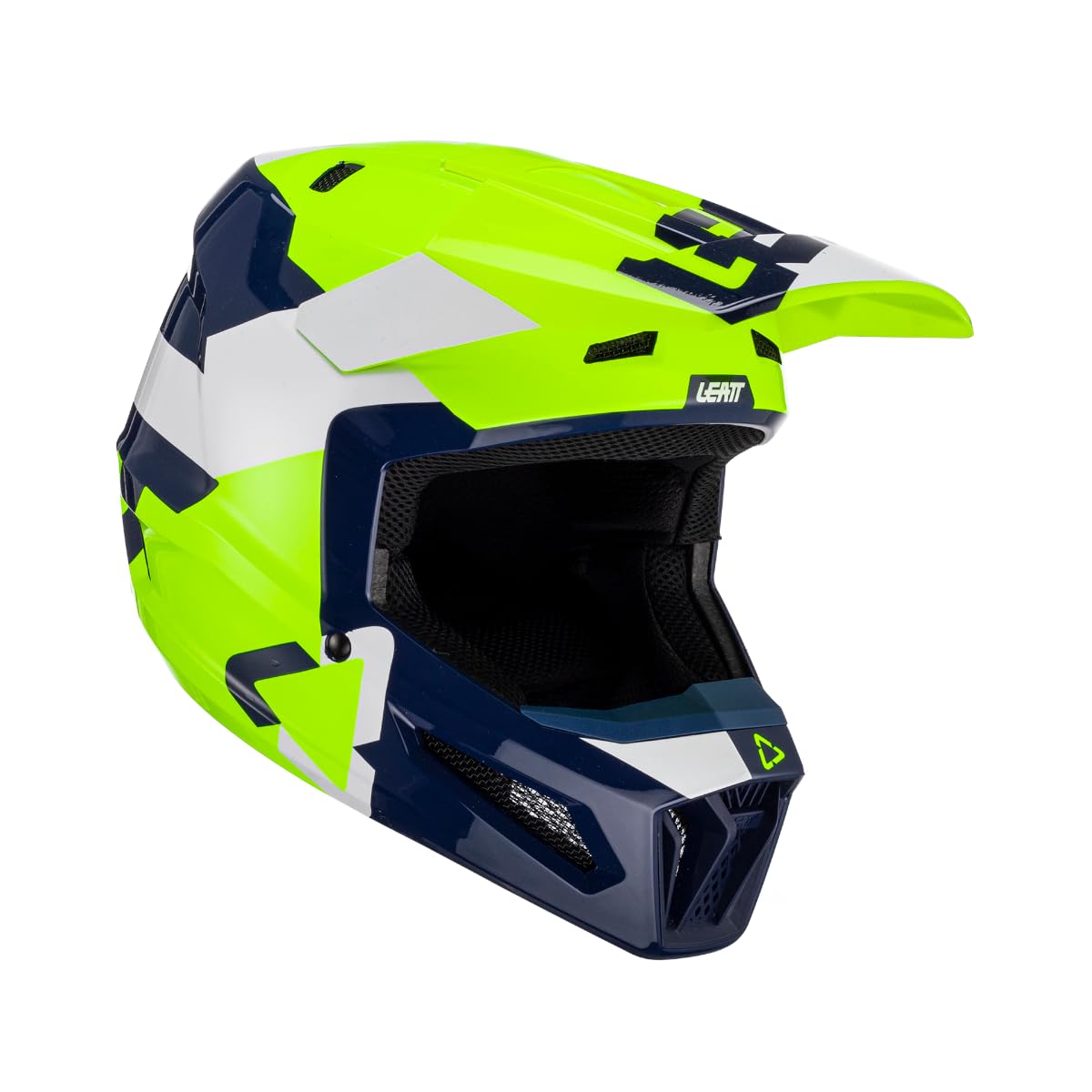 Leatt 2.5 Tricolor Motocross Helm (Green/Blue,XS (53/54)) von Leatt