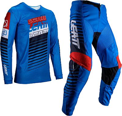 Leatt 3.5 Royal, Set Trikot/Textilhose - Blau/Rot/Weiß - S von Leatt