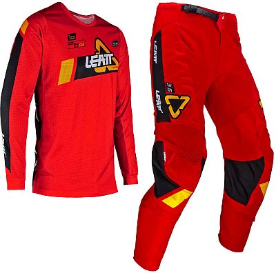 Leatt 3.5 S24 Red, Set Trikot/Textilhose - Rot/Schwarz/Gelb - M von Leatt