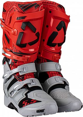 Leatt 5.5 FlexLock Enduro S23, Stiefel - Grau/Rot/Schwarz - US 12 von Leatt