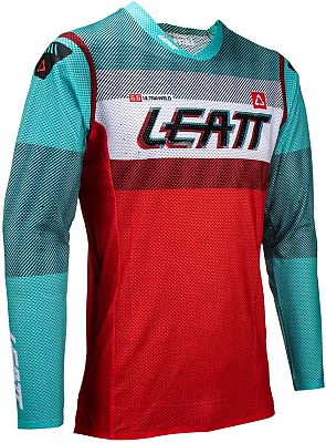 Leatt 5.5 UltraWeld S24 Fuel, Trikot - Rot/Türkis/Weiß - S von Leatt