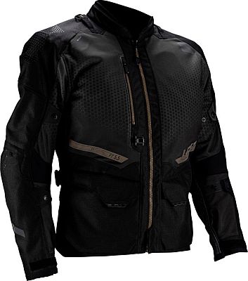 Leatt ADV FlowTour 5.5, Textiljacke wasserdicht - Schwarz/Dunkelgrau/Gold - 5XL von Leatt