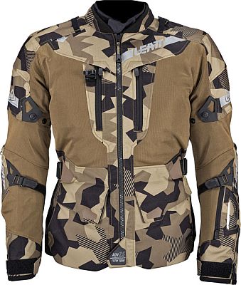Leatt ADV FlowTour 7.5 Camo, Textiljacke wasserdicht - Schwarz/Braun/Beige - 3XL von Leatt