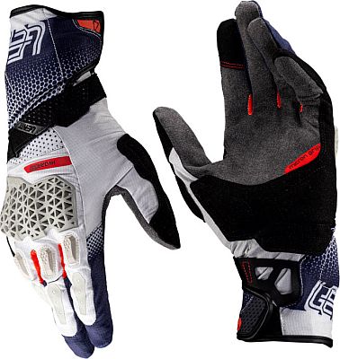 Leatt ADV HydraDri 5.5, Handschuhe wasserdicht - Beige/Weiß/Blau/Rot - XXL von Leatt