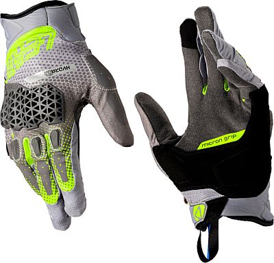 Leatt ADV HydraDri 5.5 Kurz, Handschuhe wasserdicht - Hellgrau/Grau/Neon-Gelb - L von Leatt