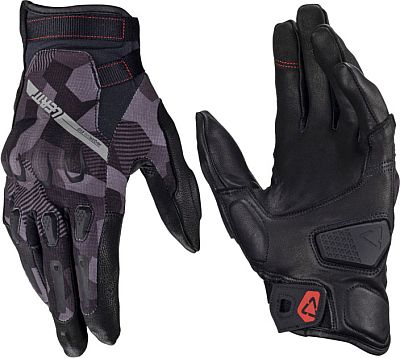 Leatt ADV HydraDri 7.5 Camo Kurz, Handschuhe wasserdicht - Schwarz/Dunkelgrau/Grau - L von Leatt